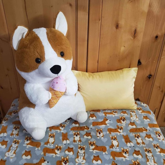 Corgi Fleece Throw Blanket 54"x60" - Picture 7 of 10